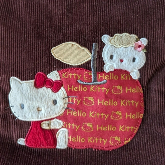 hello kitty 2007 curduroy tote purse / bag - Picture 4 of 8